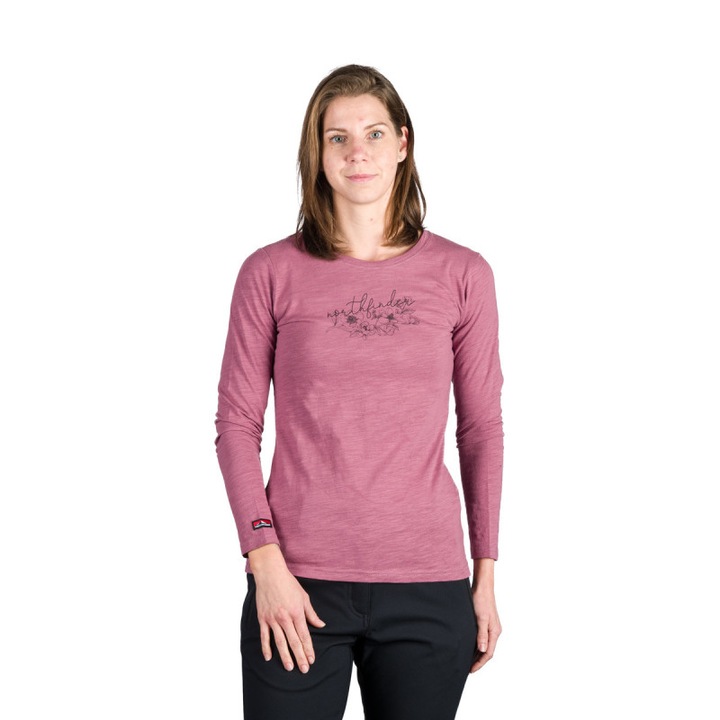 Tricou bumbac dama Iyana, Roz