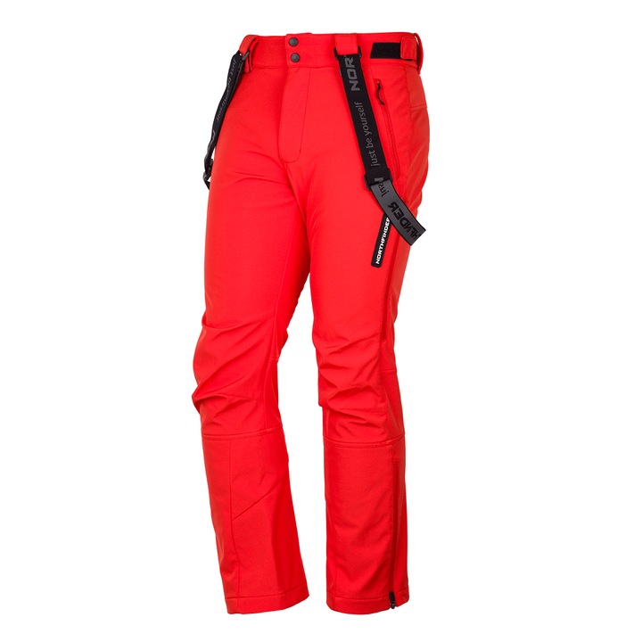 Pantaloni schi softshell 3L 10K/5K barbati Bence, Rosu