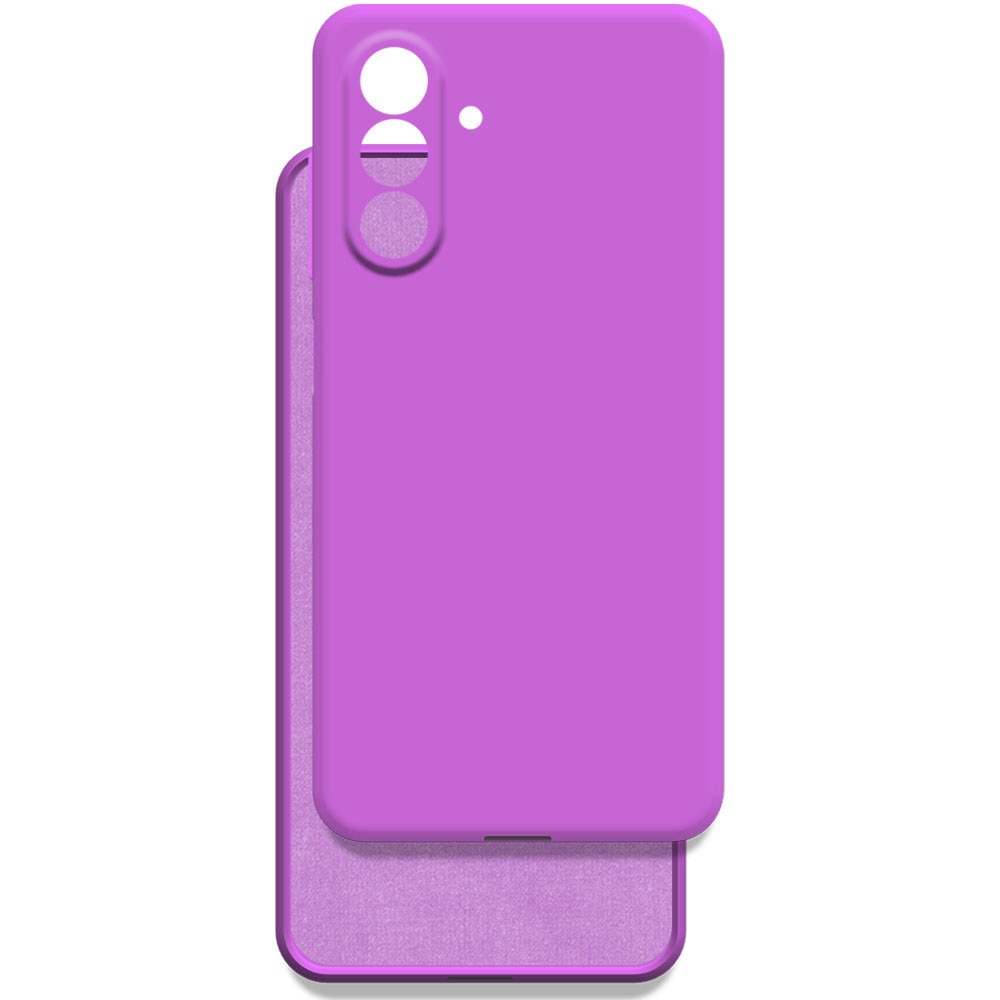 Husa pentru Samsung Galaxy A17, Color Shield, Interior de catifea, Suprafata aderenta, Protectie antisoc, Margini ridicate, Regular Fit, Silicon, Mov