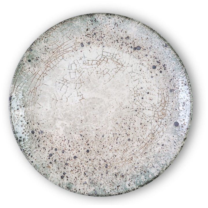 Farfurie portelan, pentru cina, placa rotunda 27cm, silver moon ceramica, decorative, colorate, Wilmax England