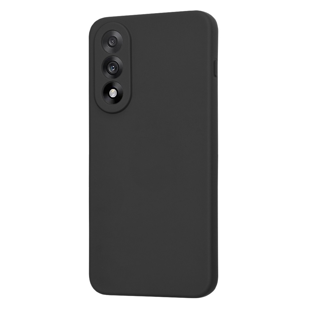 Husa pentru OnePlus Nord 5, SKYDDAR INNOVATION, din Silicon Catifelat, SoftElegance, set cu sticker, Negru