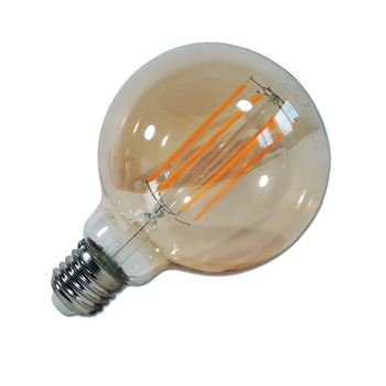 Bec Led - 7W G95 Е27 Filament , alb cald Bec Led - 7W G95 Е27 Filament , alb cald