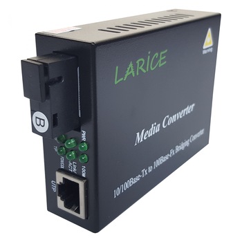 Media Convertor LARICE MCL-10/100W/SC20B, Fast Ethernet, WDM, singlemode, 20 Km, tip B Media Convertor LARICE MCL-10/100W/SC20B, Fast Ethernet, WDM, singlemode, 20 Km, tip B