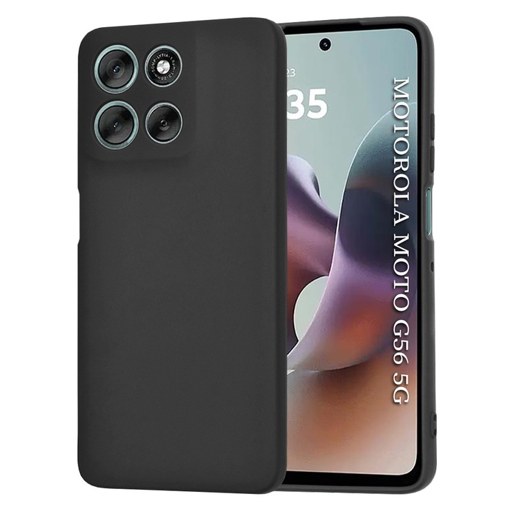 Motorola Moto G56 tok, Techsuit, SoftFlex, fekete