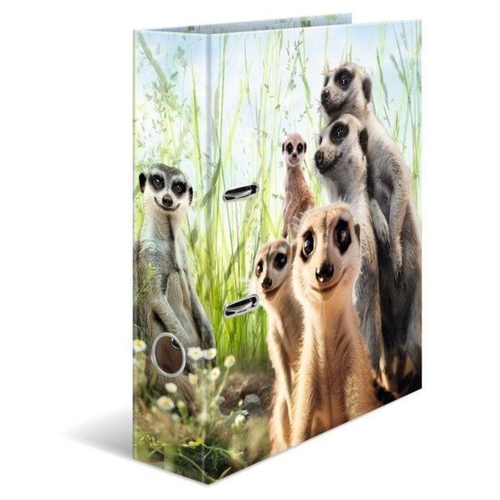 Biblioraft Herma Surykatki 7cm, carton rigid, imprimeu colorat