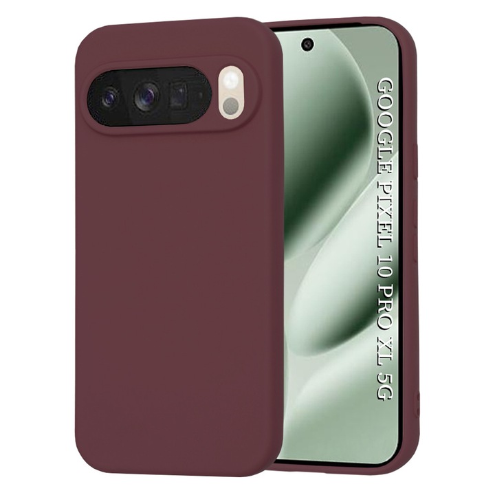 Husa telefon SoftFlex Google Pixel 10 Pro XL Plum Red Bordo