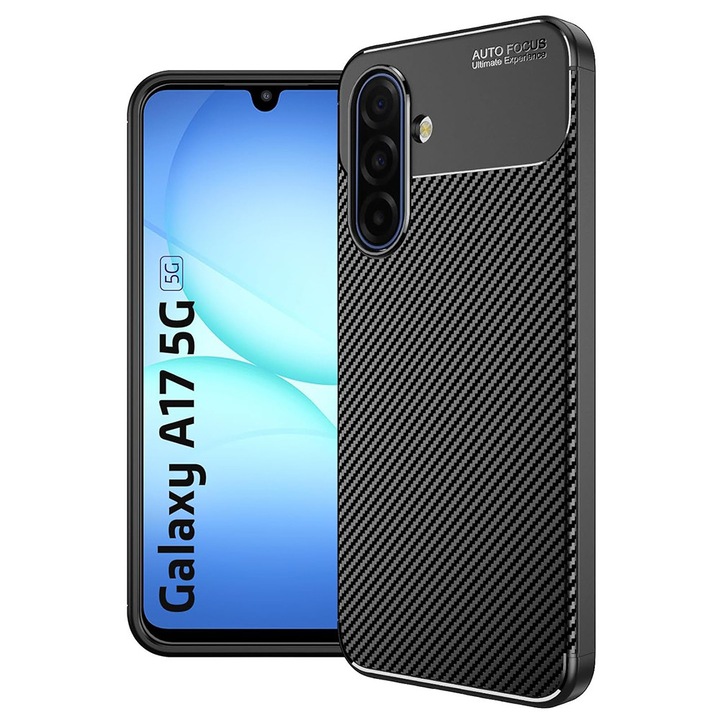 Husa pentru Samsung Galaxy A17 5G - Techsuit CarbonFiber - Black