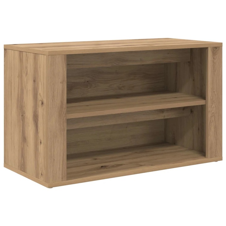 vidaXL Cipőtartó polcokkal kézműves tölgy 75 x 35 x 45 cm Faanyag 881016