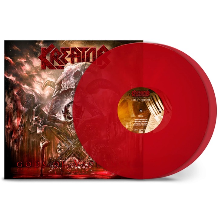 Kreator - Gods Of Violence, Vinyl 2LP, rosu transparent, Hard 'n' Heavy