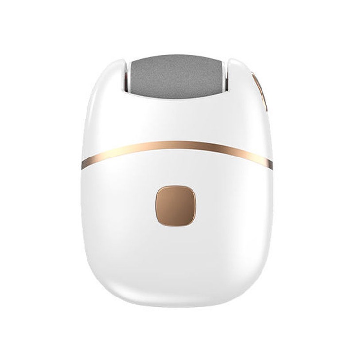 Elektromos lábápoló készülék, újratölthető, ergonomikus kialakítás, 15W, ABS, rozsdamentes acél