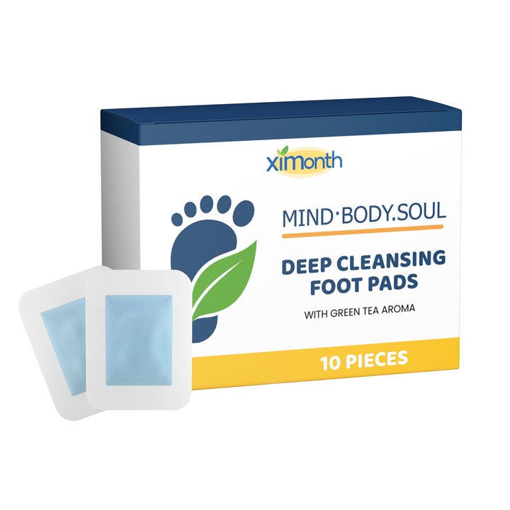 XIMONTH Plasturi de Curatare Profunda pentru Picioare - Plasturi Naturale Plante pentru Somn si Relaxarea Muschilor, 10 Plasturi