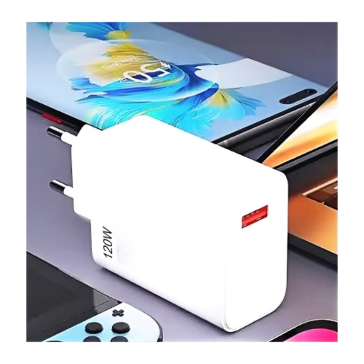 KENSUI 120W USB-A hálózati töltő, könnyen hordozható, telefonokhoz