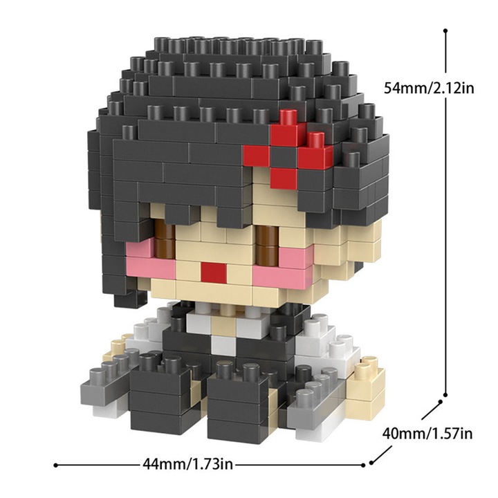 Set de construcție ZUOXIA, 200 microparticule, material ABS, pentru vârsta de 6 ani, culori multiple