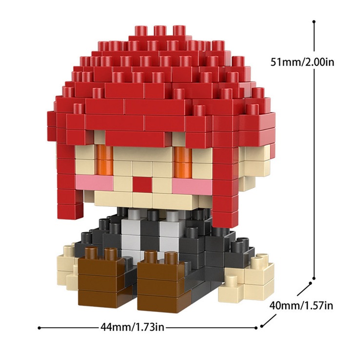 Set de blocuri ZUOXIA, 200 microparticule, material ABS, pentru asamblare detalii de rol