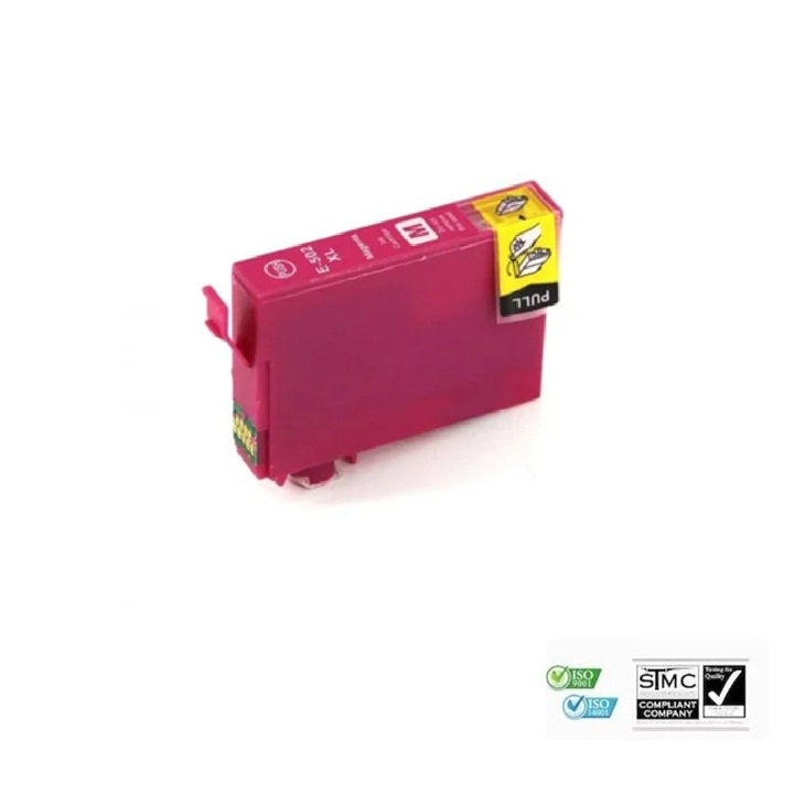Cartus cerneala compatibil Epson T-502XL T 502XL, magenta, 13 ml, pentru Epson Expression Home XP-5100/XP-5105 Epson WorkForce WF-2860DWF/WF-2865DWF