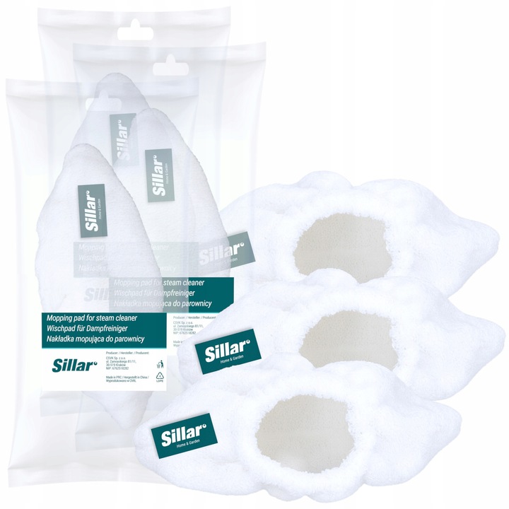 Set 3 laveta din microfibra, panza de podea pentru aparat de curatat cu abur compatibil cu Karcher Easyfix SC1 SC2 SC3 SC4 SC5 SI4, inlocuitor, SILLAR