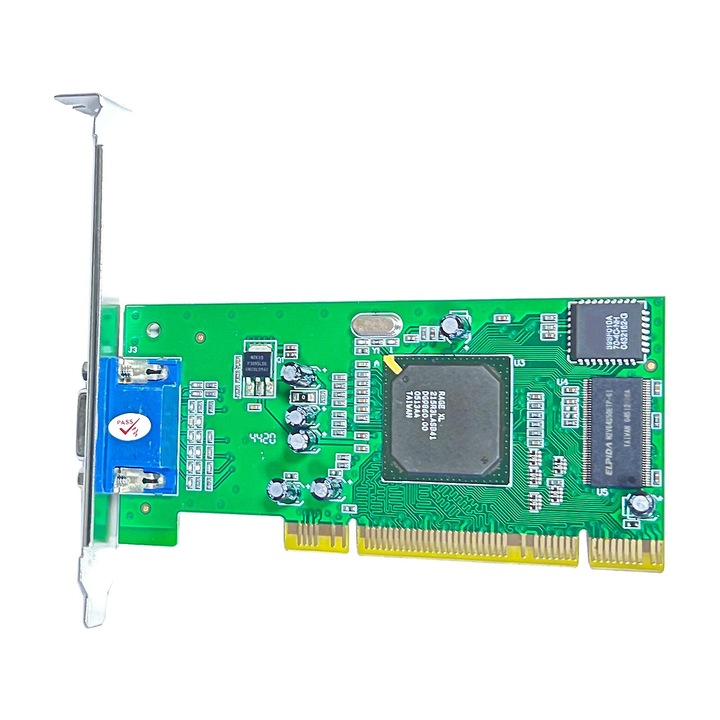 PCI videokártya, 8MB, 32Bit, VGA, többkijelzős támogatás, többszínű