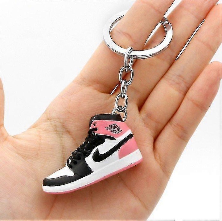 3D sneaker kulcstartó, mini kosárlabda cipő szett, PVC, 5x2x2cm, 35g