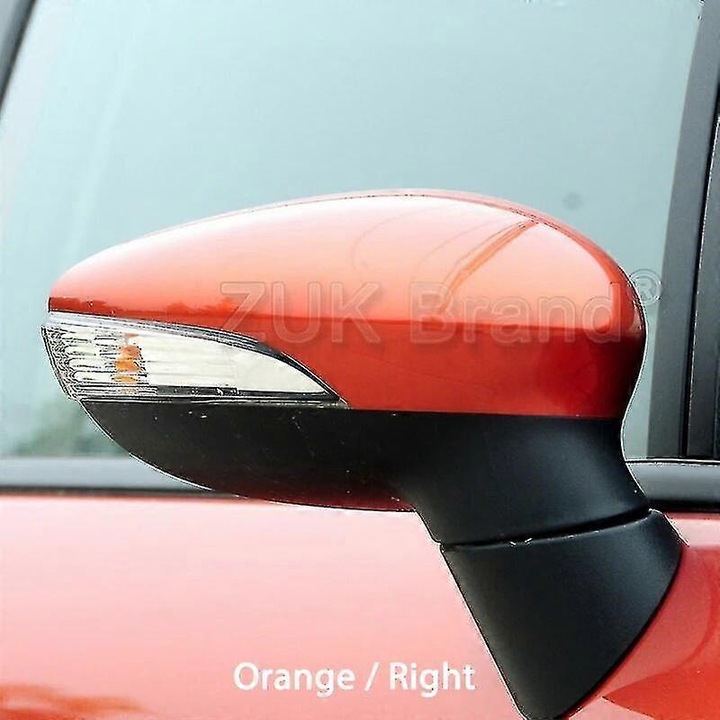 Боядисан корпус на външно огледало за обратно виждане за Ford Fiesta 2009-2014, оранжев, десен