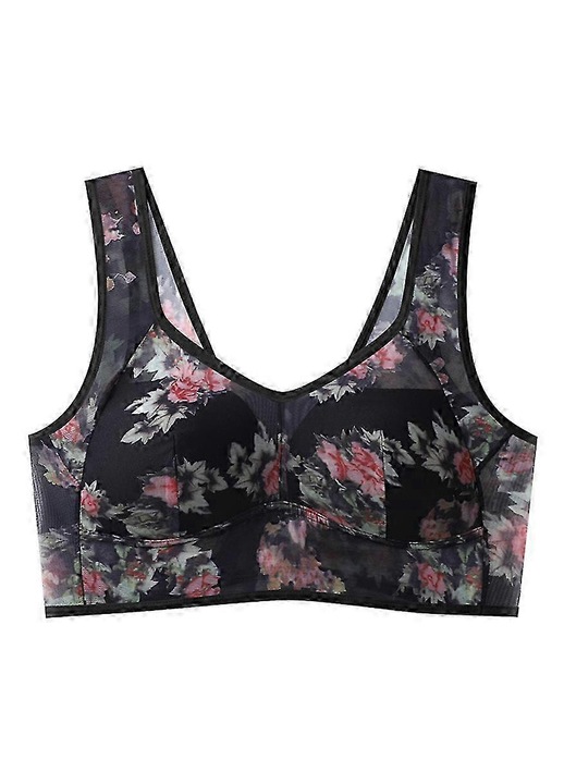 Melltartó, Fekete, Poliészter, XL INTL