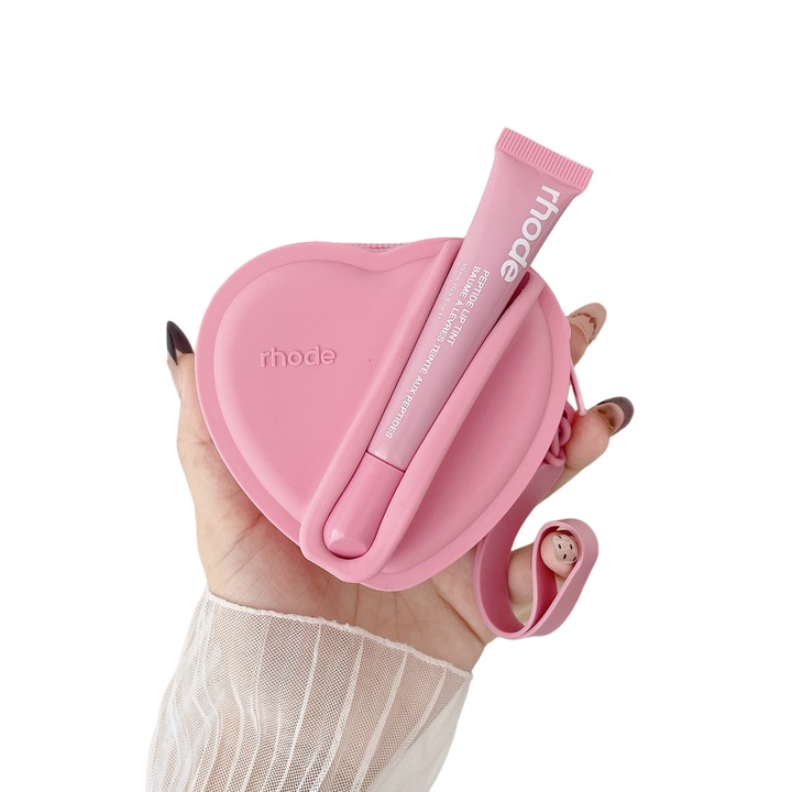 Rhode tárolótáska + ajakfény - Garnélarózsaszín