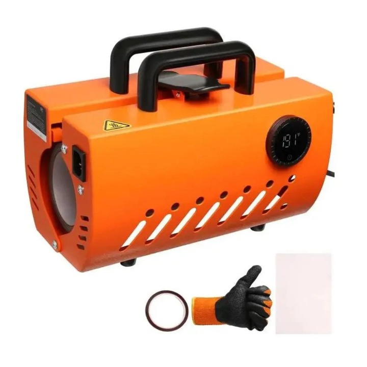 Masina de presa termica pentru cani, capacitate 11-30 oz, control LCD