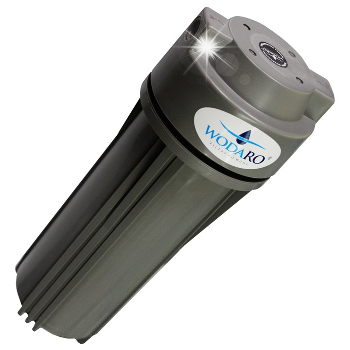 Корпус на воден филтър WodaRO Graphite 10", 1/4", двоен О-пръстен, 10 бара