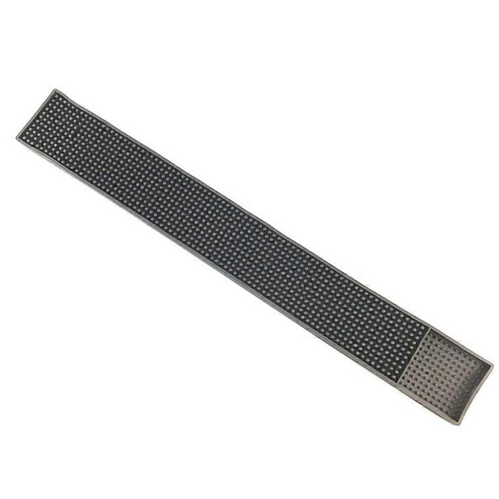 Bárszőnyeg, gumiszőnyeg, 8x60cm, fekete