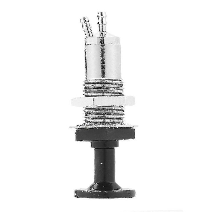 Kit pompa de priming combustibil pentru snowmobile Skidoo, argintie + neagra, 1/4inch la 1/8inch, 3ft furtun combustibil