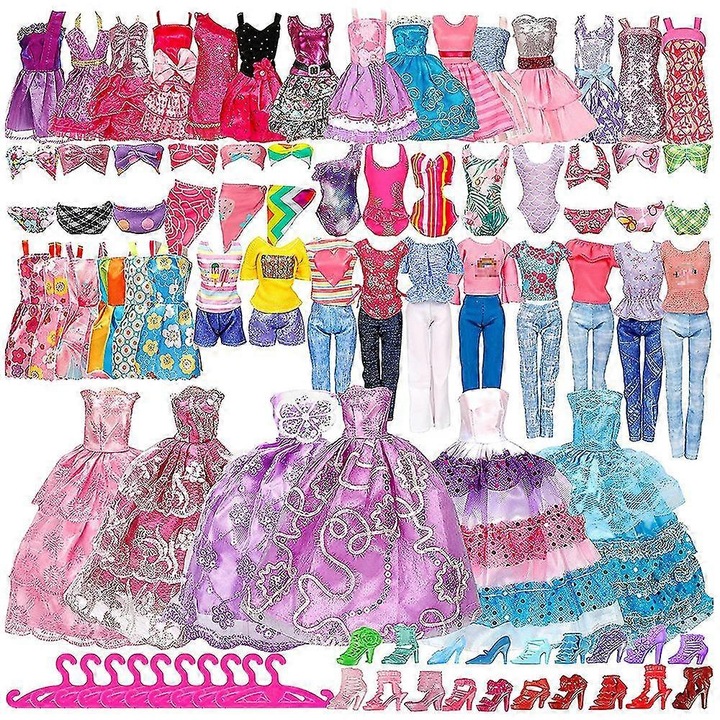 50 darabos babaruha szett, többszínű, 28-30cm