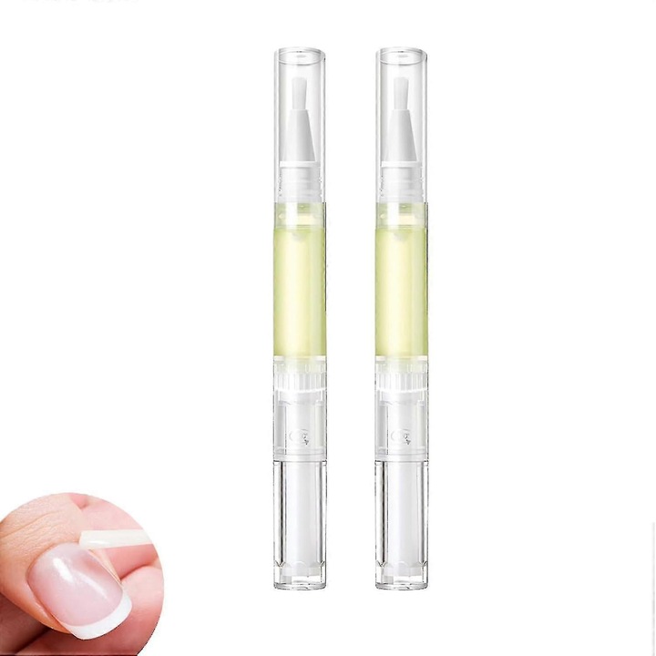 Set 2 Pixuri cu Ulei pentru Unghii, Intaritor, 2 ml
