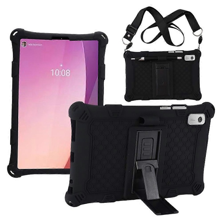 Tablet tok Lenovo Tab M9-hez, többszínű, állítható támasztékkal és vállpánttal