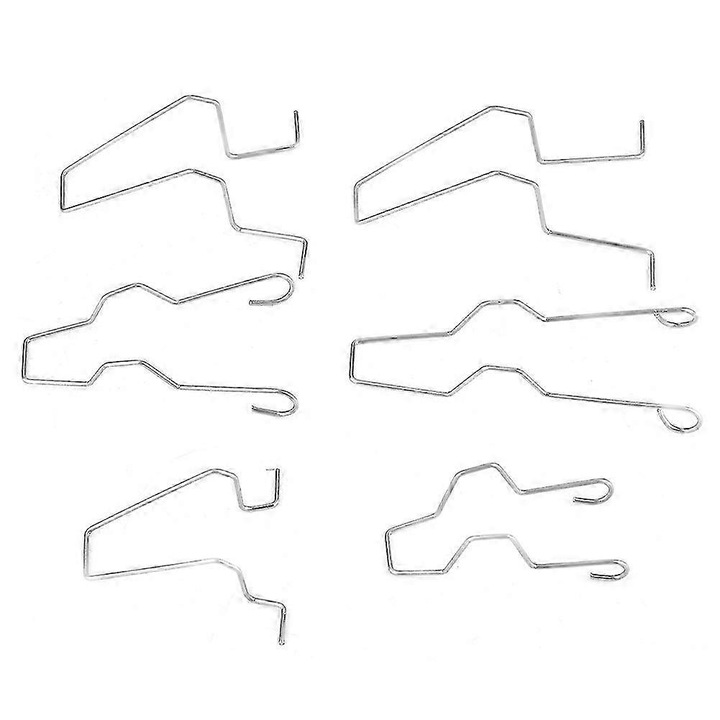 Set 6 clips de prindere pentru becuri far H1, H4, H7, metalice