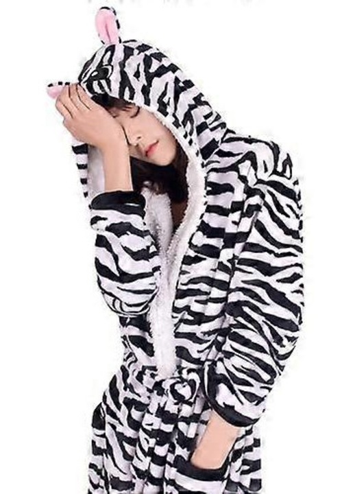 Halat dama, model zebra, negru/alb