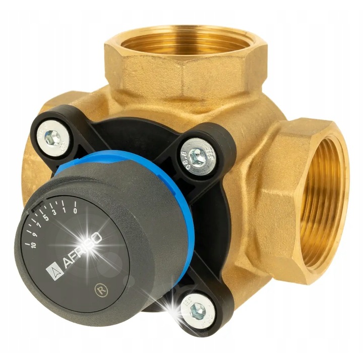 ARV 386 Vario ProClick háromutas keverőszelep, DN40, Kvs 14-36, ütközővel ellátott fogantyúk, sárgaréz test