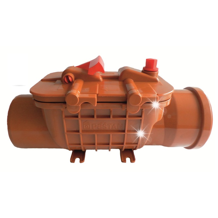 Clapeta retur apa DN 110, 2 clapete, ABS, nou