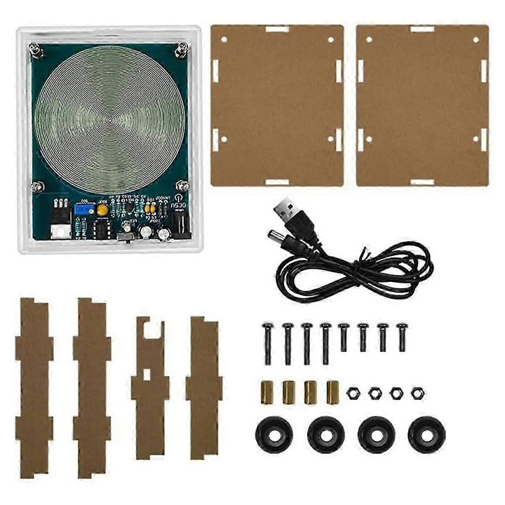 Generator de frecventa bio-vindecare, 10.2x8.1cm, 7.83Hz, alimentat prin USB, necesita asamblare