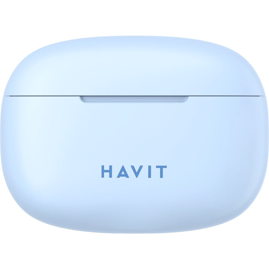 Casti HAVIT TW967, Bluetooth 5.1, TWS, In-Ear, Control tactil, Albastru deschis