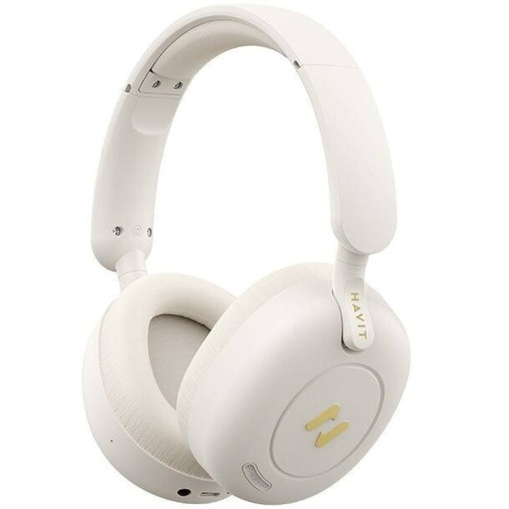 Casti wireless HAVIT H655BT, Bluetooth 5.3, Bej