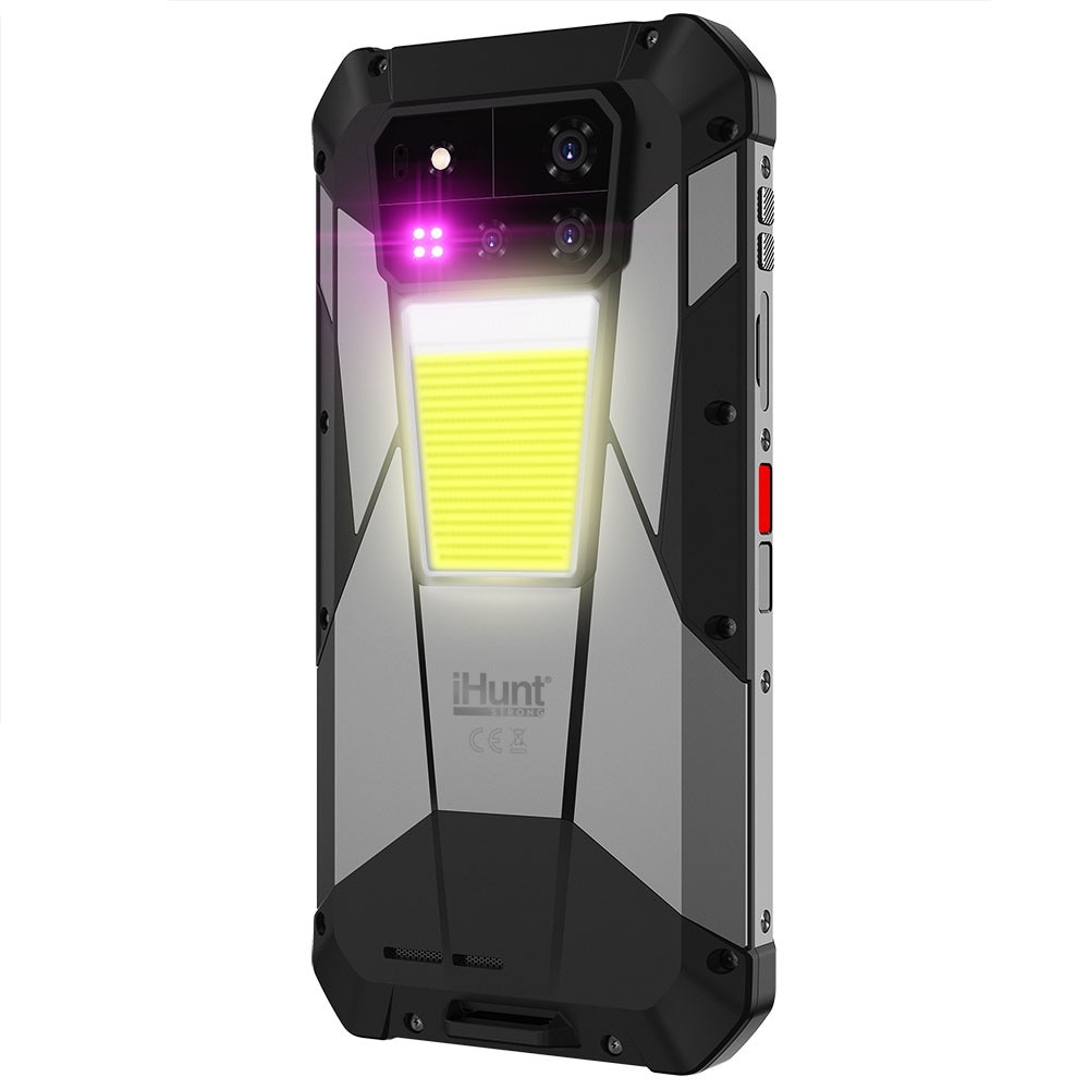 Telefon mobil iHunt Tank 4 Pro, 5G, Dual SIM, 6.73-inch 3K 120Hz AMOLED, Proiector Video Laser 720P 60Hz, Octa-Core, 32GB RAM, 512GB, Camera 50AF + 64 Night + 50MP Telephoto / 32MP Fata, Incarcare Turbo 120W, NFC, IP68/IP69, Android 14