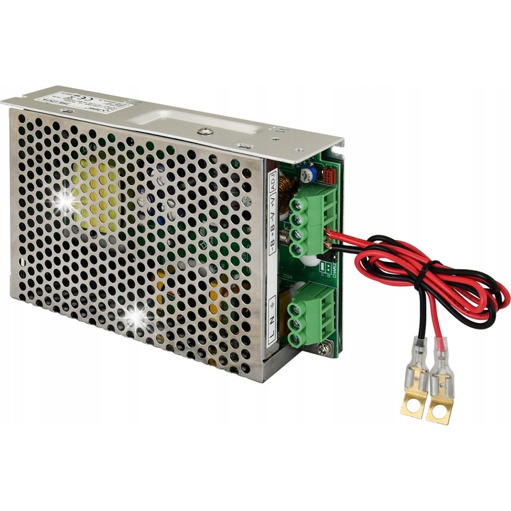 PULSAR PSB-12V10A tápegység, 10A, 200-240V AC, 13.5-14.4V DC, 199x110x50mm