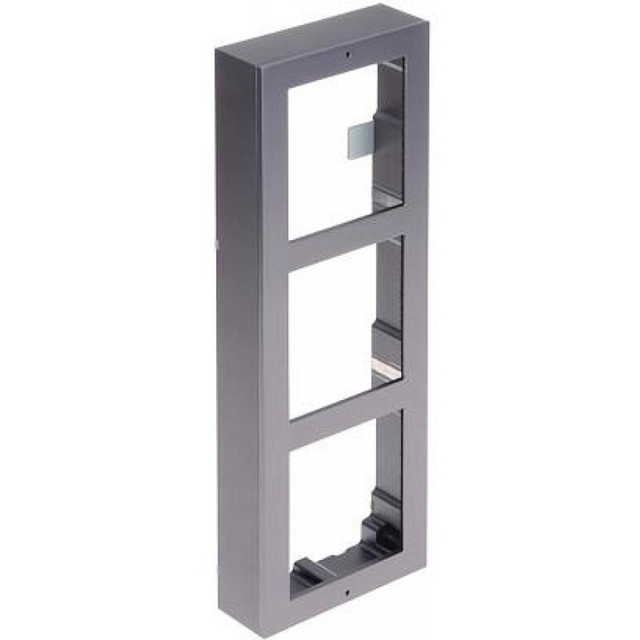 Rama montaj 3 module DS-KD-ACW3, Hikvision, aluminiu, 321x107x37mm