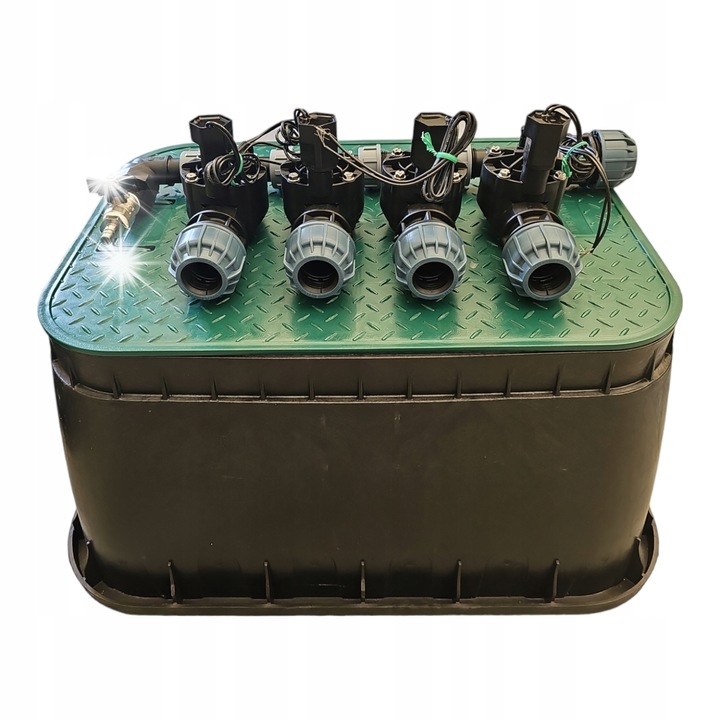 Комплект за напояване, Rain Bird, 4 секции, 550x385мм, 660x395мм, PE 25мм