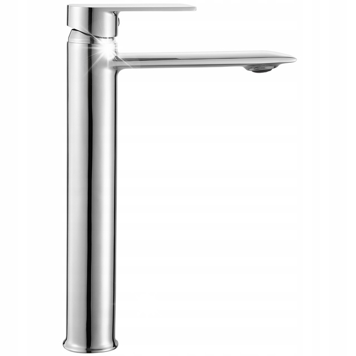 Rea Magas Mosdó Csaptelep, Króm, 290mm, 130mm, Kerámia