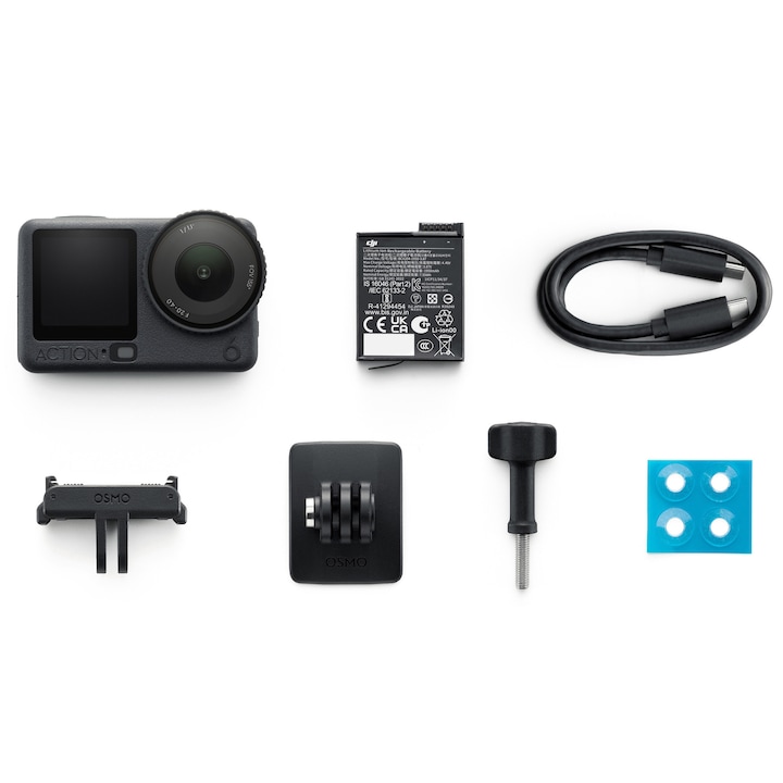 Спортна видеокамера DJI Osmo Action 6, Standard Combo