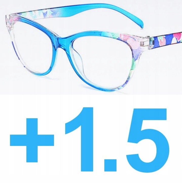 Ochelari de citit pentru femei, albastru, +1.50, plastic