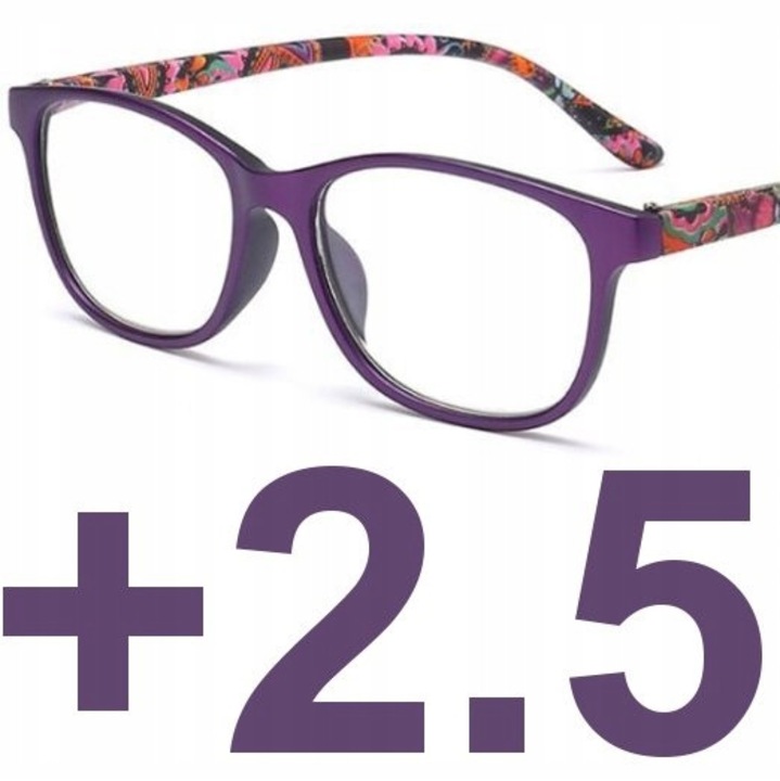 Ochelari Femei Progresivi +2.50, Plastic, Multicolor