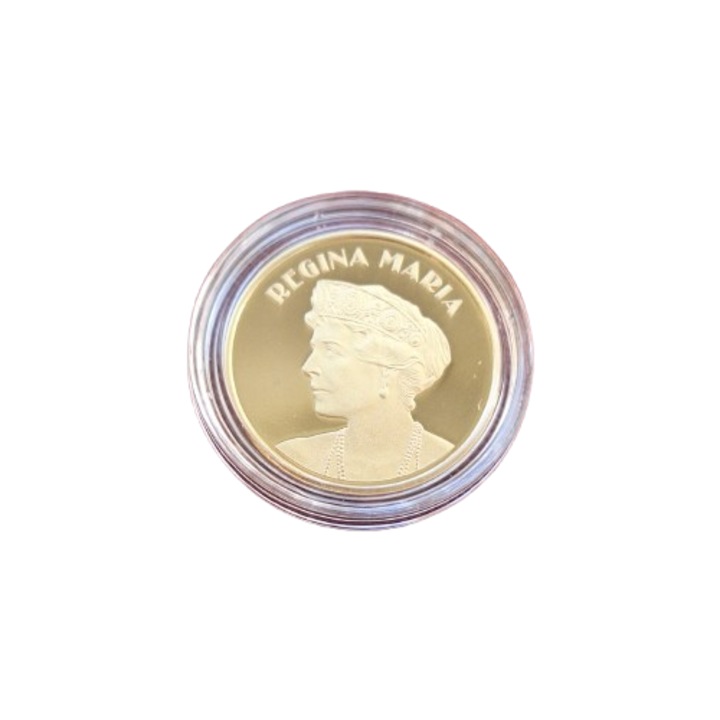Moneda Romania, 50 Bani Proof 2019, Regina Maria, incapsulata