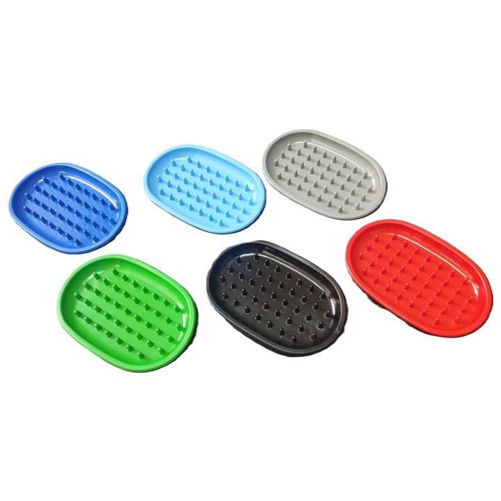 Suport pentru sapun MEDFAR ZELKA, alb, 10x15cm