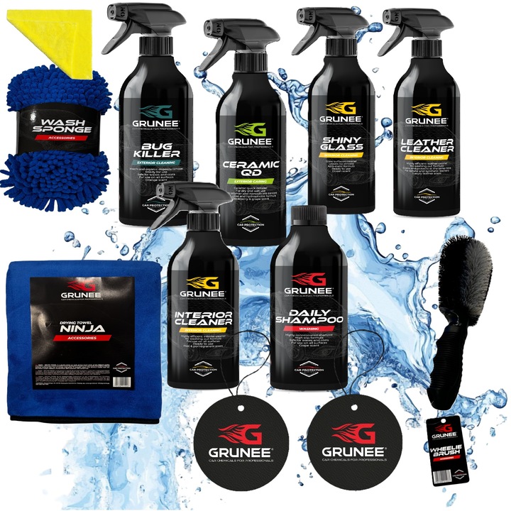 Комплект за почистване и поддръжка на автомобили - GRUNEE